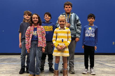 MOSS TOP AR: Back row: Noble Shirley, Harley Gann, Liam Twomey, Zayden Tyra; Front row: Alexis McNaughten, Kit