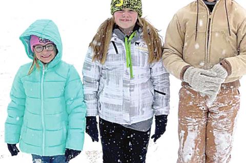 Area kiddos enjoy snow!