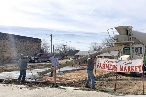 Work has begun on the downtown Farmer’s Market