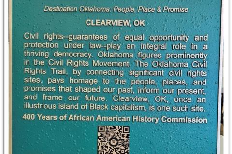 Oklahoma Civil Rights Trail Marker Dedication “Oklahoma Historically All-Black Towns”