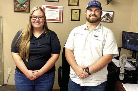 Hughes County Conservation District announces two new district soil conservationists, Alyssa Niblett and Tanner Wofford.