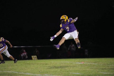 How hard does Keaton Farrow kickoff? Enough to fly.