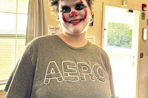 Jordan looking like the Joker!