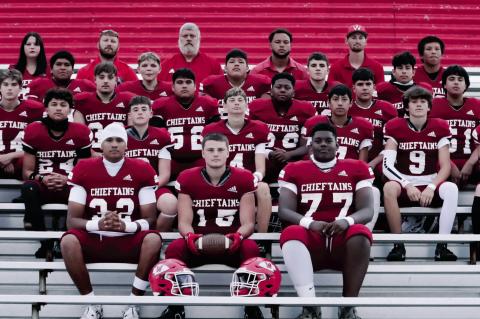 2025 WETUMKAFOOTBALL TEAM READY TO ROLL!— Row 1: Phillip Ross, Joshua Lee, Kylar Gordon. Row 2: Dwayne Lowe, Dario Silla, Creed Neese, Chayden Flanagan, Will Lewis, Bradyn Young, Noah Lee. Row 3: James Lawrence, Dallys Ingle, Oske Scott, Evan Moppin, Le