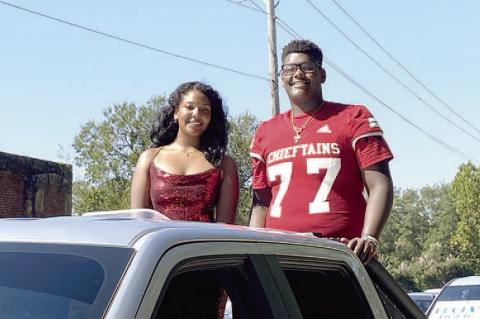 Senior Homecoming Candidate Diamind Hobia and Kylar Gordon