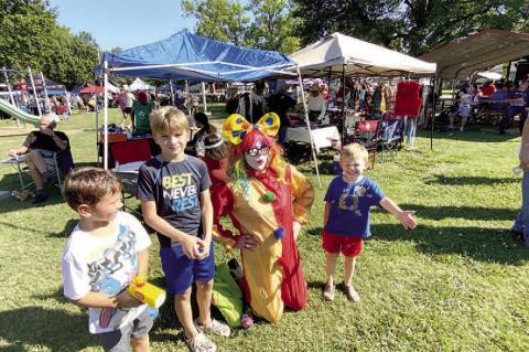 Erick Estrada, Cayden, Clown, and Jasper Parker