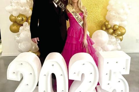 PAYTON BENNETT AND KINSLEY CORLEY WERE NAMED STUART PROM KING AND QUEEN FOR 2025. Both students have attended Stuart School since Pre-K.