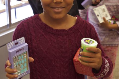 Graham-Dustin School students went Christmas shopping on the last day of school before Christmas Break. This is a tradition that was carried forward from Graham School and this year it was in jeopardy. Due to the lack of funds it was in danger of being ca
