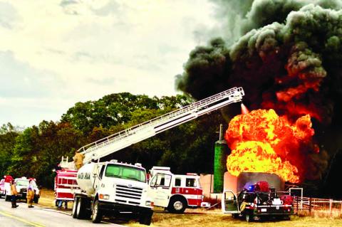 Wetumka Fire Department Responds to Tank Battery Explosion