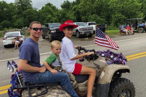 Calvin Celebrates 4th of July with Parade and Festivities