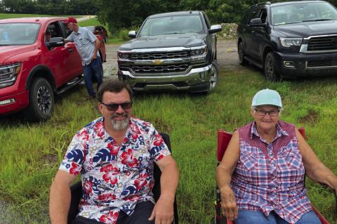 Large Crowd Gathers for 4th of July in Calvin, OK