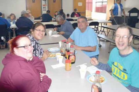 Special guests at the pancake breakfast.......