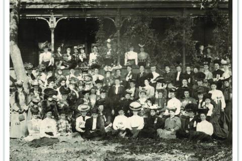 Indian Territory Federation of Women’s Clubs annual meeting in McAlester, 1905 (1068, Oklahoma Historical Society Photograph Collection, OHS).