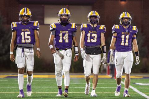 Isaiah Drake, Isaac Drake, Bryant Sites, and Noah led their team every fgame to a win right on through the state finals!