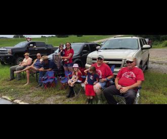 Large Crowd Gathers for 4th of July in Calvin, OK